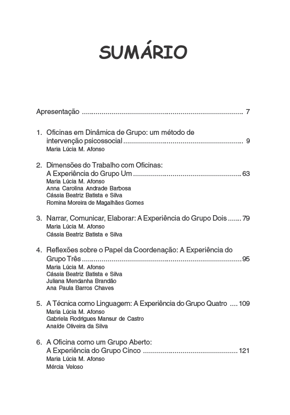 OFICINAS EM DINÂMICA DE GRUPO: UM MÉTODO DE INTERVENÇÃO PSICOSSOCIAL - Imagem 2