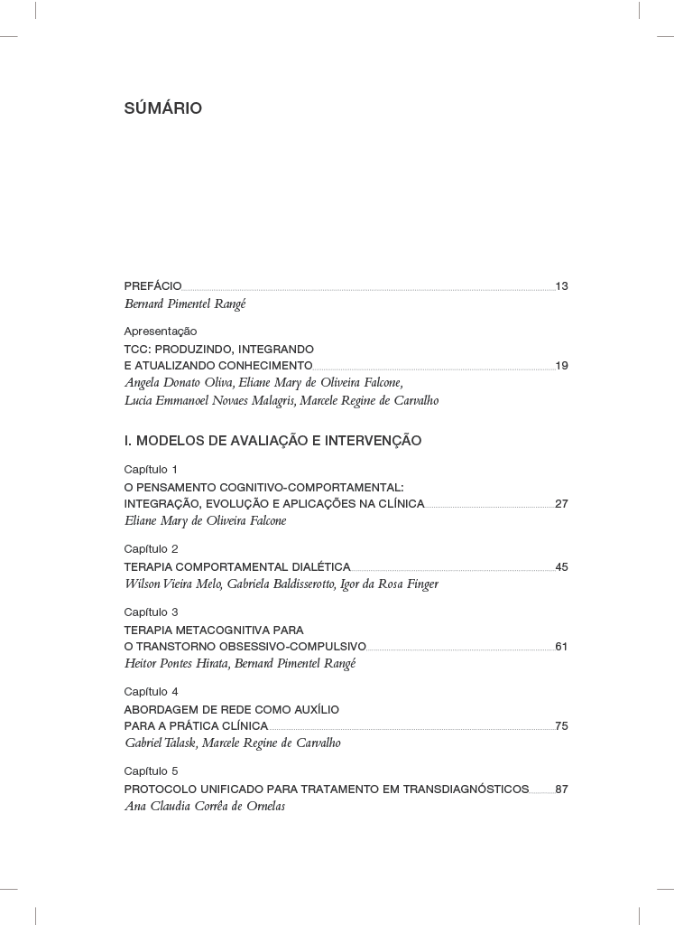 PRODUÇÕES EM TERAPIA COGNITIVO-COMPORTAMENTAL: INTEGRAÇÃO E ATUALIZAÇÃO - Imagem 2