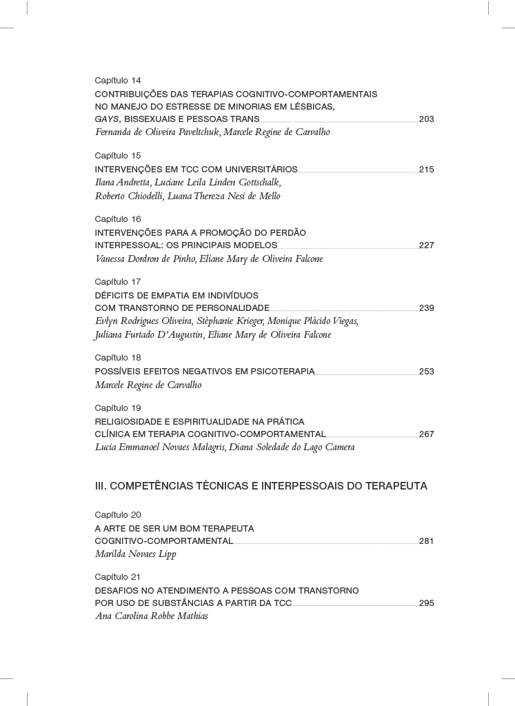 PRODUÇÕES EM TERAPIA COGNITIVO-COMPORTAMENTAL: INTEGRAÇÃO E ATUALIZAÇÃO - Imagem 4