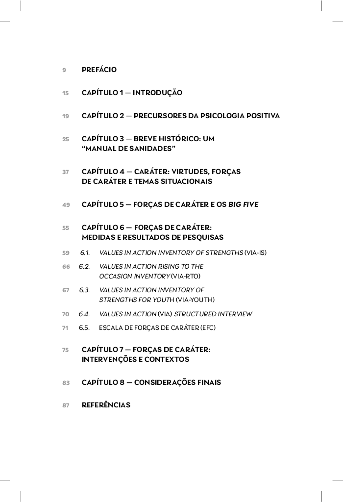 FORÇAS DE CARÁTER - CHAVES PARA A PSICOLOGIA POSITIVA - Imagem 3