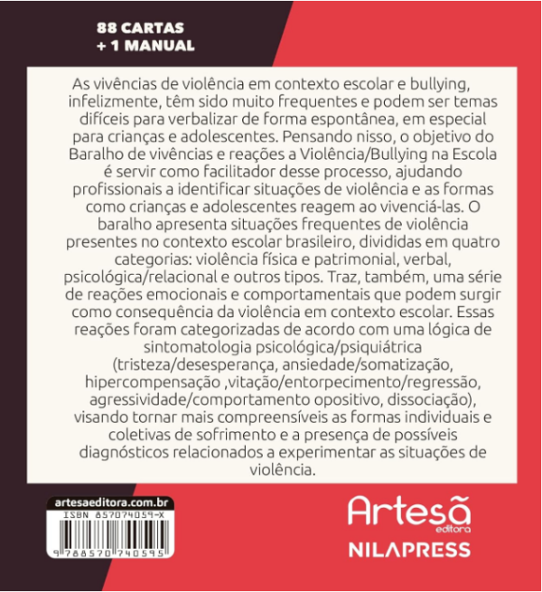 BARALHO DE VIVÊNCIAS E REAÇÕES A VIOLÊNCIA/BULLYING NA ESCOLA - Image 2