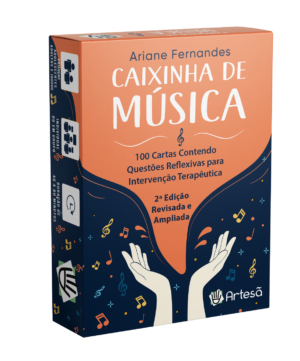 BARALHO CAIXINHA DE MÚSICA - 100 CARTAS CONTENDO QUESTÕES REFLEXIVAS PARA INTERVENÇÃO TERAPÊUTICA