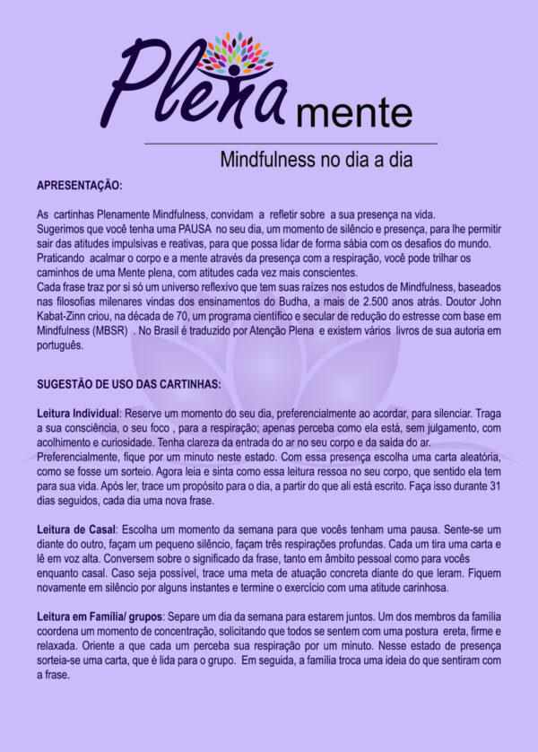 BARALHO PLENAMENTE MINDFULNESS - Image 2