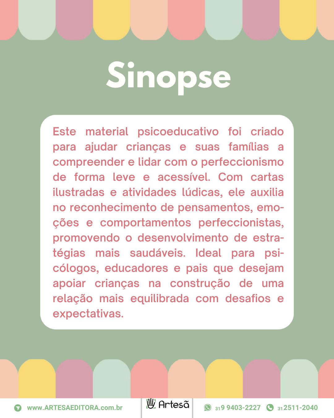 Baralho Psicoeducativo Perfeccionismo Infantil - Imagem 2