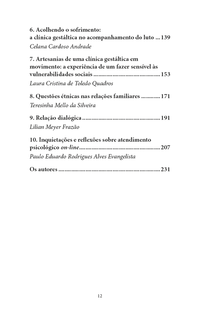 Gestalt-terapia e Análise Existencial - Temas Clínicos - Imagem 3