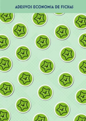 Economia de Fichas - Adesivo Verde - 1000 Unidades