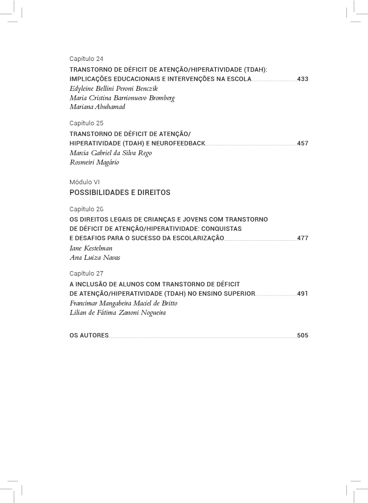 TDAH Transtorno de Déficit de Atenção/hiperatividade: desafios, possibilidades e perspectivas interdisciplinares - Imagem 4