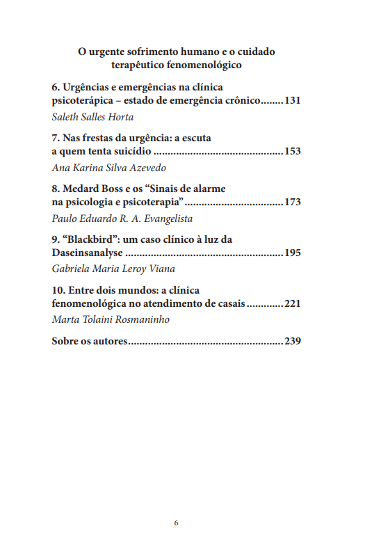 Urgências e Emergências em Psicologia: Perspectivas da Psicologia Fenomenológico-existencial - Imagem 3